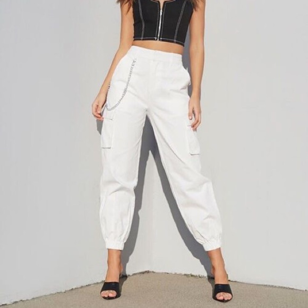 Londyn Curb Chain Cargo Pants